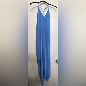 Elegant Blue Maxi Dress - Size S